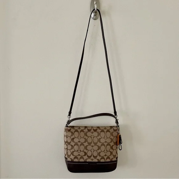 Coach | Bags | Vintage Coach 2way Signature Canvas Leather